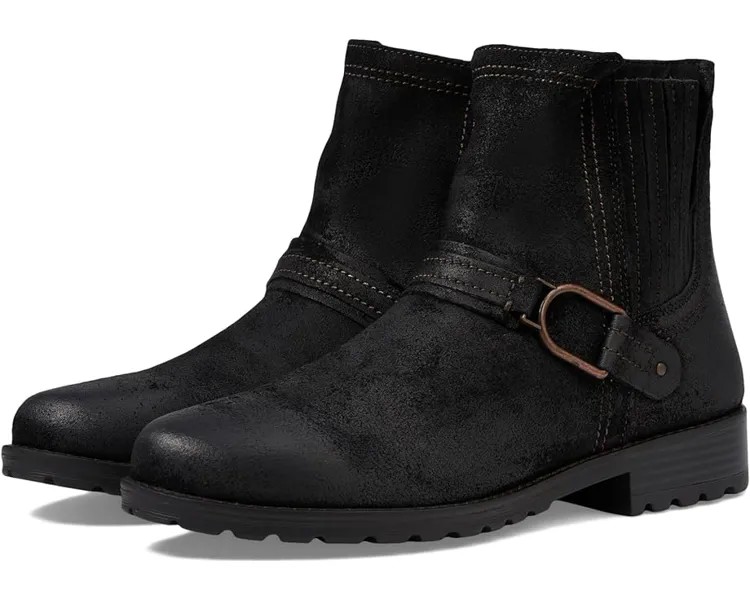 Ботинки Clarks Aspra Buckle, цвет Black Suede