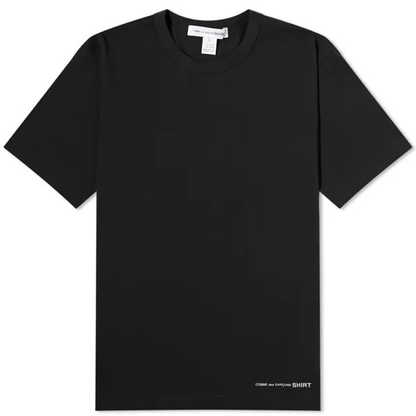 Футболка Comme Des Garçons Shirt Logo T-Shirt, черный