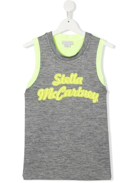 Stella McCartney Kids топ без рукавов с логотипом
