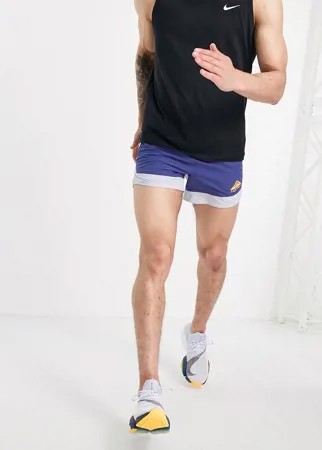 Фиолетовые шорты длиной Nike Running Trail Flex Stride 5-Фиолетовый цвет
