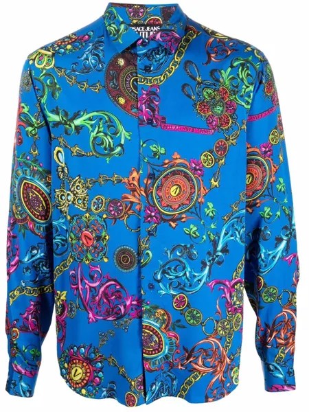 Versace Jeans Couture рубашка с длинными рукавами и принтом