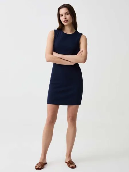 Короткое платье с вырезом Ovs, цвет navy blue