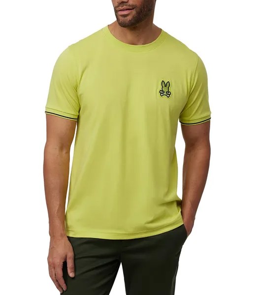 Футболка Psycho Bunny Lenox с короткими рукавами, зеленый