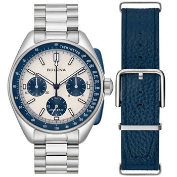 Японские наручные  мужские часы Bulova 98K112. Коллекция Lunar Pilot Chronograph