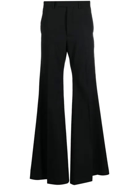 Rick Owens расклешенные брюки Wide Astaires, черный