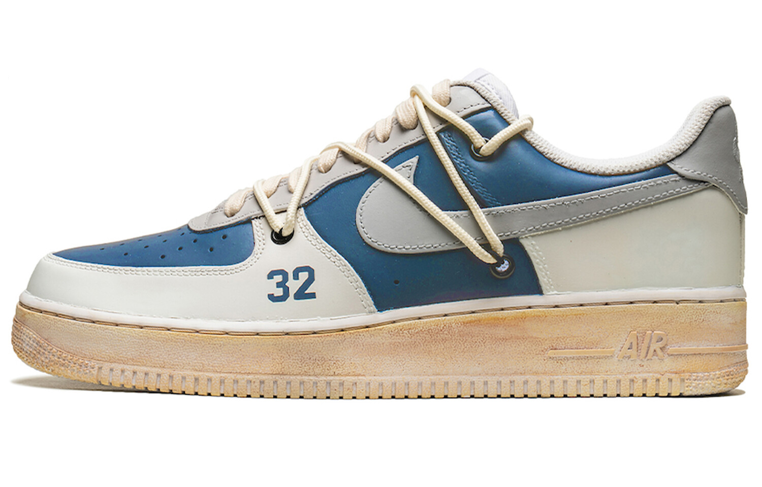 Кроссовки Nike Air Force 1 Skateboarding Shoes Unisex Low-top White, красный