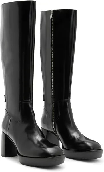 Сапоги Pip Boot AllSaints, цвет Black Shine