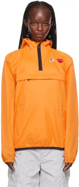 Оранжевая куртка COMME des GARCONS PLAY K-Way Edition Leon Comme des Garçons