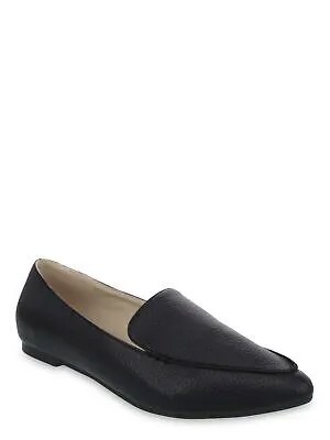 Женские туфли-слипоны на плоской подошве SUGAR черного цвета с галечкой и вырезами Amore, миндалевидный носок, 8 м