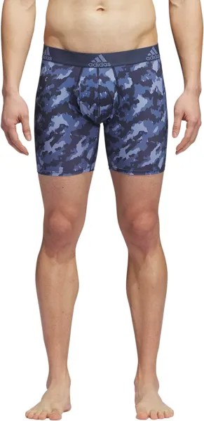 Боксеры Adidas Performance Boxer Brief Underwear 1-Pack, цвет Elements Camo Shadow Navy/Crew Blue/Shadow Navy/Chalk Blue