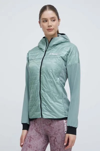 Спортивная куртка Xperior Varilite Hybrid PrimaLoft adidas Terrex, зеленый