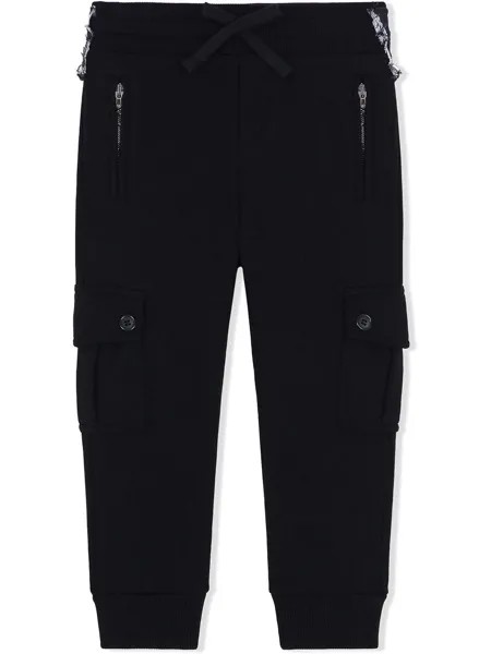 Dolce & Gabbana Kids спортивные брюки с бахромой