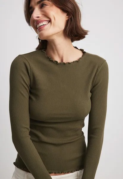 Вязаный свитер BABYLOCK NA-KD, цвет olive green