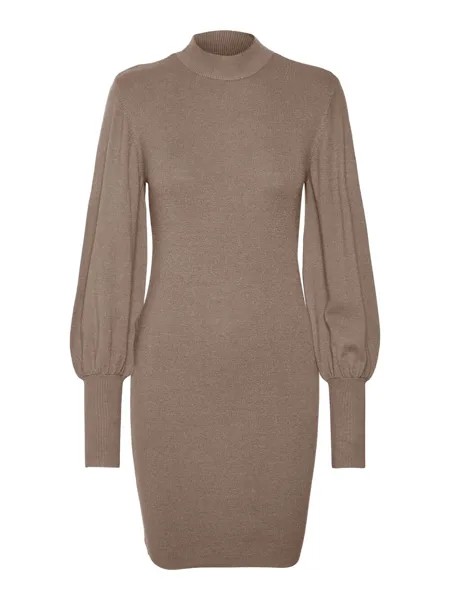 Вязанное платье Vero Moda, коричневый