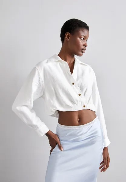 Блузка-рубашка CHEMISE YEKPA PRESSIONS sandro, цвет blanc