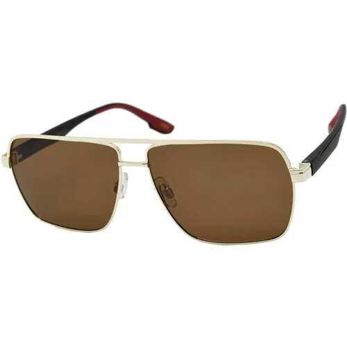Солнцезащитные очки Mario Rossi, горчичный, коричневый