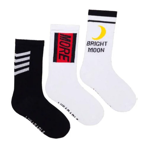 Мужские носки Lunarable, классические, размер 40-43, черный, белый