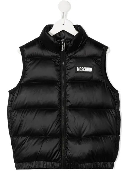 Moschino Kids дутый пуховик