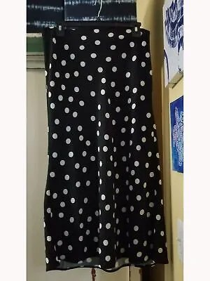 RACHEL ROY Женская черная плиссированная юбка макси в горошек Размер: 0
