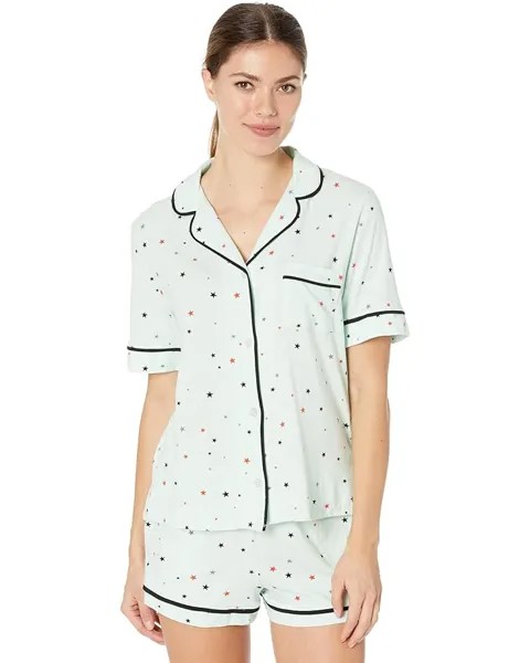 Пижамный комплект DKNY Short Sleeve Boxer PJ Set, цвет Fresh Stars