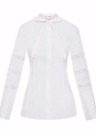 Oscar de la Renta daisy guipure lace blouse