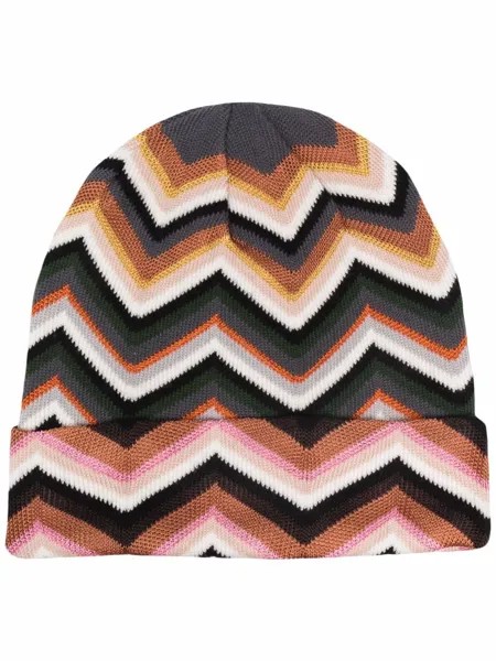 Missoni шапка бини с узором зигзаг