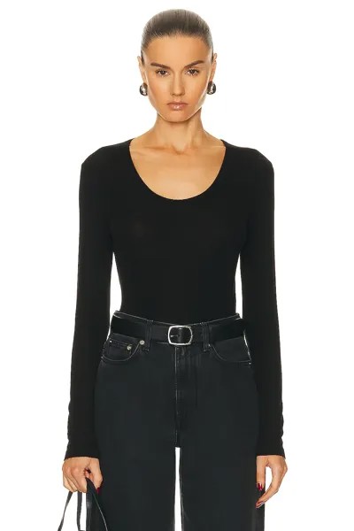 Футболка Agolde Bernice Scoop Neck, черный