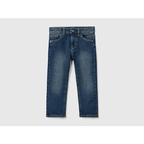 Джинсы  UNITED COLORS OF BENETTON Slim fit Eco Recycled, размер 98, синий