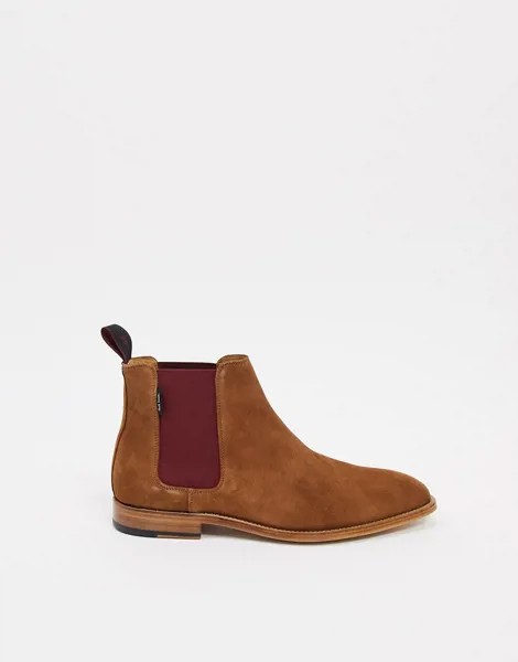Светло-коричневые замшевые ботинки челси PS Paul Smith-Светло-коричневый