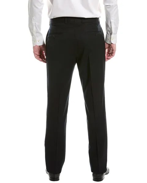 Фланелевые шерстяные костюмные брюки Brooks Brothers, синий
