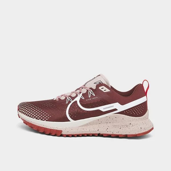 Кроссовки NIKE PEGASUS TRAIL 4 Dark Pony Sail Picante Red Rush, фуксия DJ6158 200 бордовые