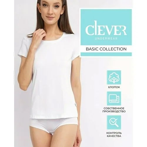 Футболка CLEVER, размер L, белый