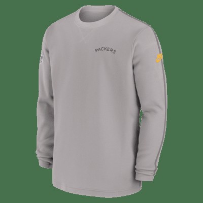 Топ Nike Green Bay Packers Logo Coach Men’s NFL Long-Sleeve Top, цвет Pewter