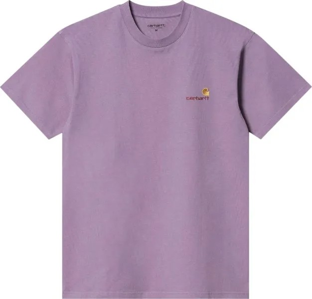 Футболка Carhartt WIP American Script Short-Sleeve T-Shirt 'Purple', фиолетовый