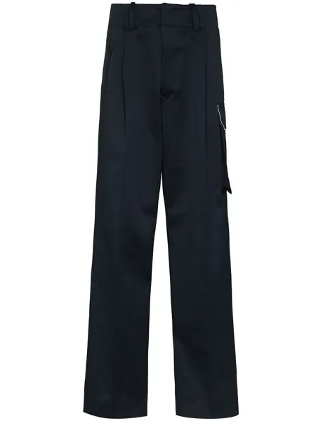 UNIFORME атласные брюки карго свободного кроя