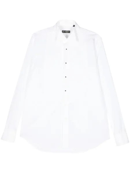 Corneliani поплиновая рубашка, белый