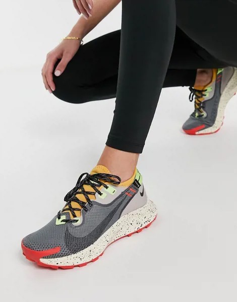 Разноцветные кроссовки для бега Nike Running Pegasus Trail 2-Многоцветный