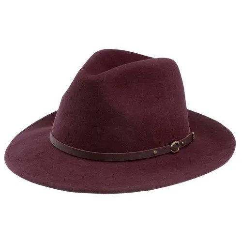 Шляпа Christys, размер 55, бордовый