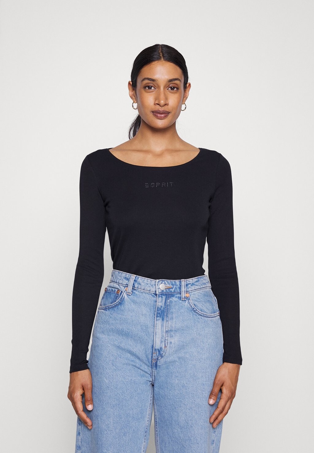 Рубашка с длинным рукавом Esprit, цвет black