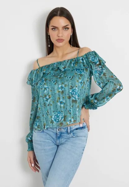 Блуза BLUMEN Guess, зеленый