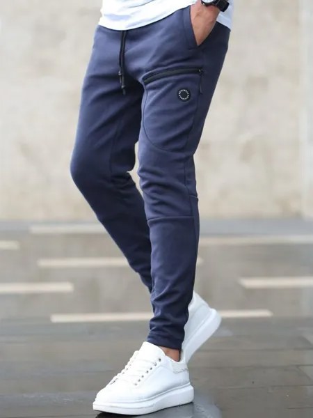 Спортивные брюки мужские NoBrand sport синие M