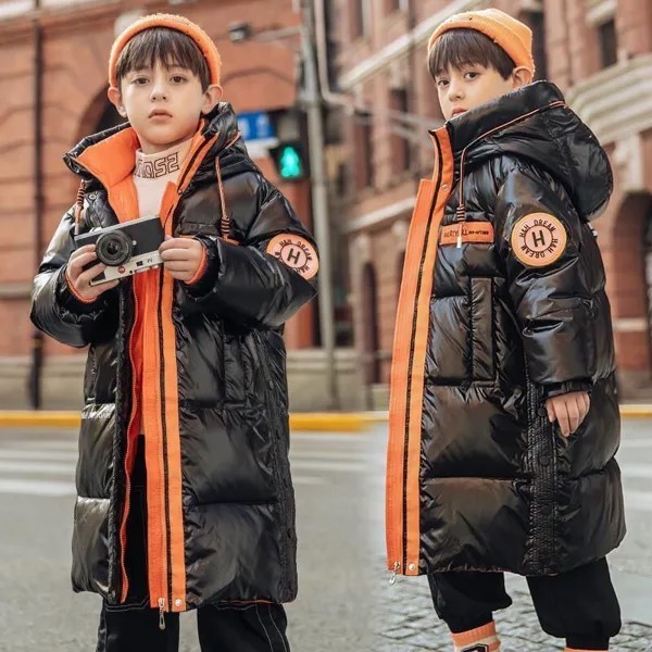 Зимняя утепленная куртка для мальчиков, на возраст 11-14 лет