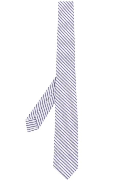 Thom Browne полосатый галстук из сирсакера