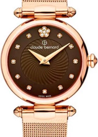 Швейцарские наручные  женские часы Claude Bernard 20500-37RBRPR2. Коллекция Dress code