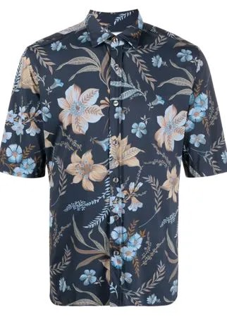 Xacus рубашка с короткими рукавами и цветочным принтом