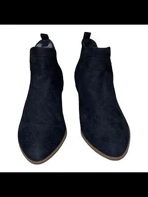 STYLE - COMPANY Женские синие ботильоны Gore Myrrah с миндалевидным носком на блочном каблуке, 11 м