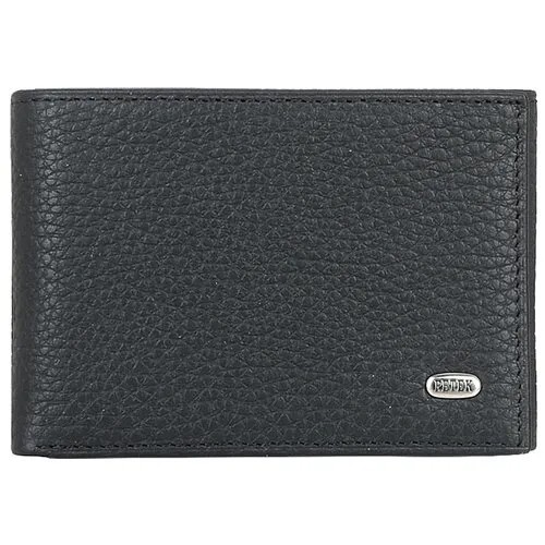 Портмоне Petek 1855 129.46D.01, фактура зернистая, черный