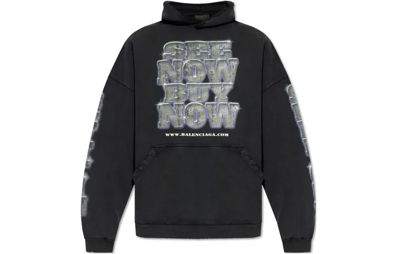 Balenciaga Мужская толстовка, цвет Black