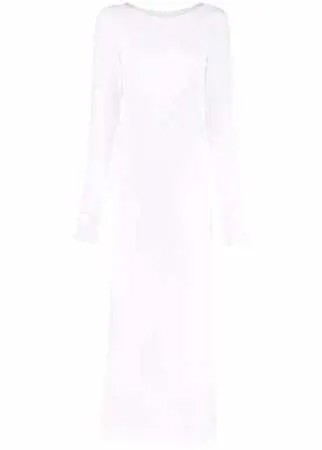 Atu Body Couture платье макси с открытой спиной и длинными рукавами
