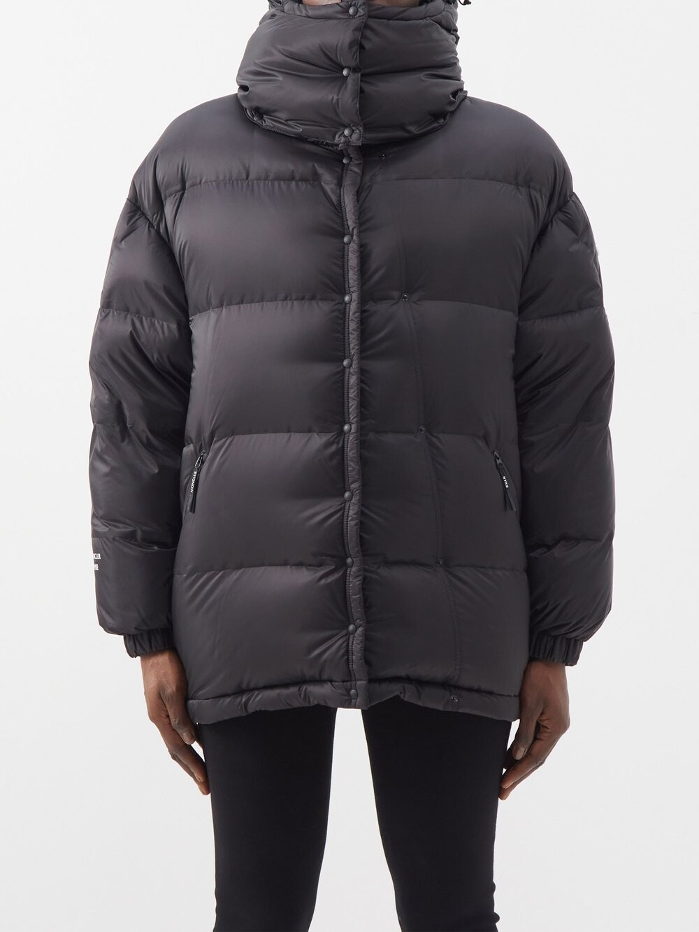 Galenstock стеганая пуховая куртка с капюшоном Moncler, черный